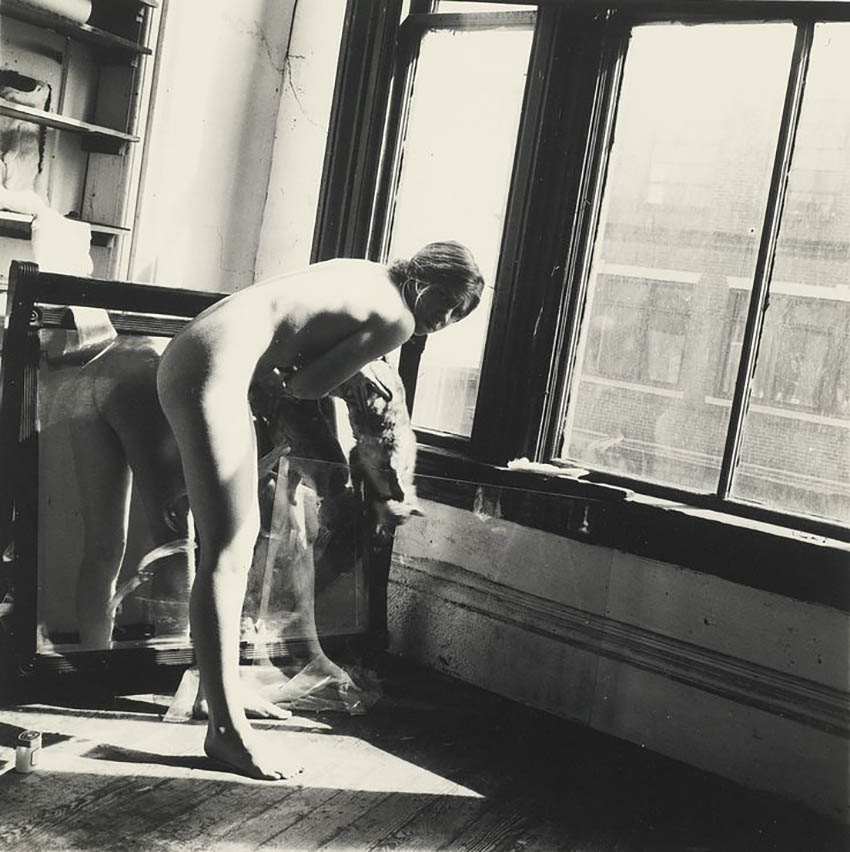 Francesca Woodman :: Untitled, Providence, Rhode Island, Relating to the series, A Woman. A Mirror. A Woman Is a Mirror for a Man, 1975-76.