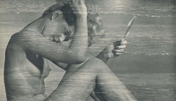 Detail from Nude at the beach (double exposure), ca. 1956 by André de Dienes