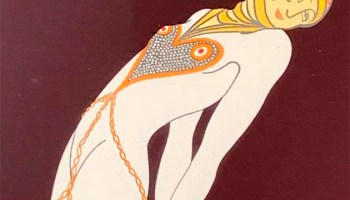 Erté ~ Romain de Tirtoff (1892-1990) :: Love, serigraph on paper, from the "Four Emotions Suite", signed in pencil on lower right. Copyright 1980, Circle Fine Arts Corp. | src Bidsquare ~ Neue Auctions