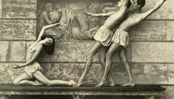 Paul Jsenfels :: Three Dancers, Herion Dance School, Stuttgart, Germany, 1927. | src liveauctioneers