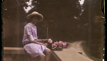 Etheldreda Janet Laing , Iris Laing , autochrome , early colour